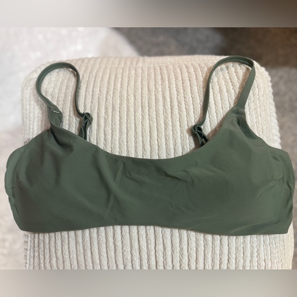 NWT Aerie Green Women's Scoop Swim Bikini - Picture 2 of 7